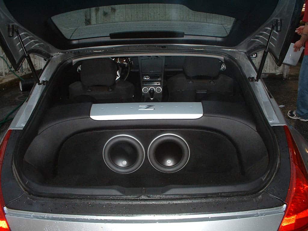 Nissan 350z custom subwoofer enclosure #2
