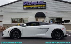 White Lamborghini Gallardo Custom Installation