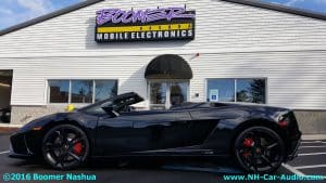 Lamborghini LP4 Spyder custom Boomer-Nashua-audio-install