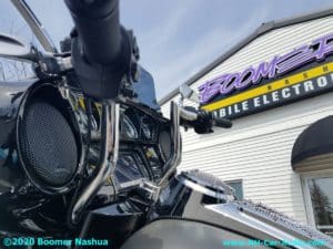 Harley-Davidson-Street-Glide-Rockford-Fosgate-front-speaker-hidden-amp-install